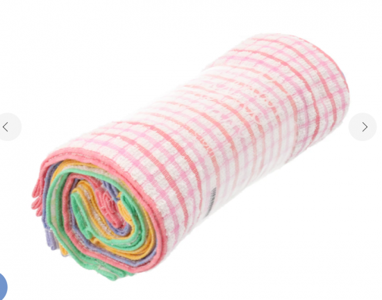 ワッフルふきんの製織