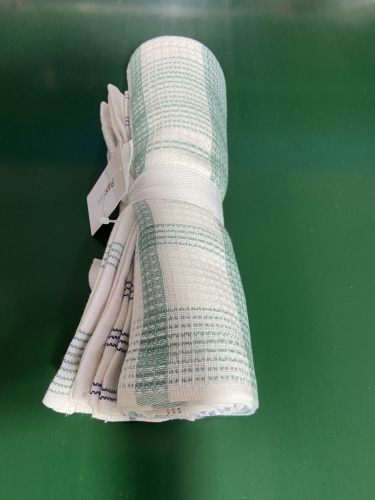 抗菌ワッフルふきんの折りたたみ